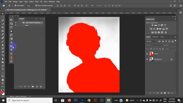Video Clean Sketch Photoshop Action смотреть онлайн