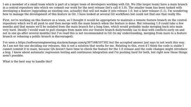 Software Engineering: Git workflow - possibly long running branches for future release смотреть онлайн
