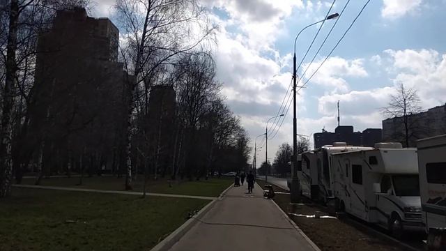 Москва 78 улица Дыбенко от станции метро ховрино пешком на районе в Москве зимой днем смотреть онлайн