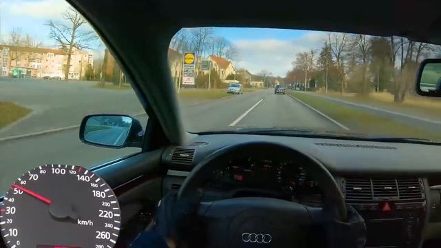 Audi A8 2,8l V6 ? POV Test Drive   On GERMAN AUTOBAHN   NO LIMIT ?   Facelift