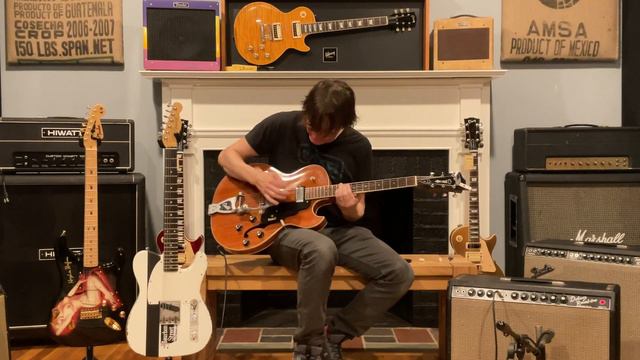 1966 Guild Starfire III *Custom Color* Amber with 1964 Fender Deluxe Reverb Amp смотреть онлайн