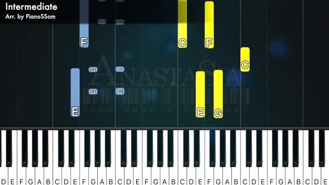 [Intermediate] Once Upon a December - Anastasia | Piano Tutorial смотреть онлайн
