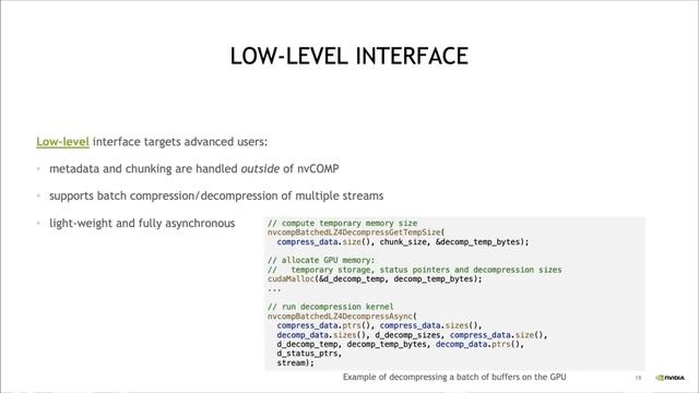 nvCOMP: a CUDA library for Fast Lossless Compression and Decompression on GPUs смотреть онлайн