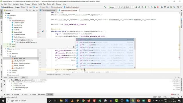 Insert Update Delete in Android Room Database | Easy Student Management System in AndroidX Part 4 смотреть онлайн