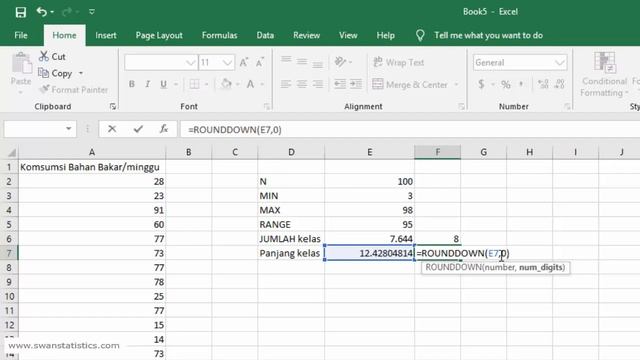 Membuat Tabel Distribusi Frekuensi dan Grafik Histogram Part 1 Dengan Excel смотреть онлайн