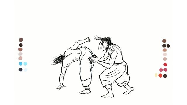 PROCREATE Timelapse 110 II African Capoeira Animation смотреть онлайн