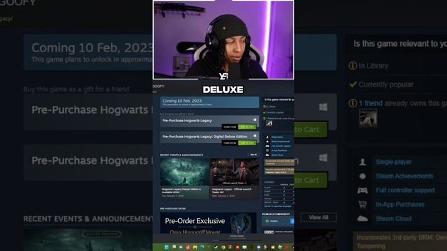Fortnite kid tries out hogwarts legacy? смотреть онлайн