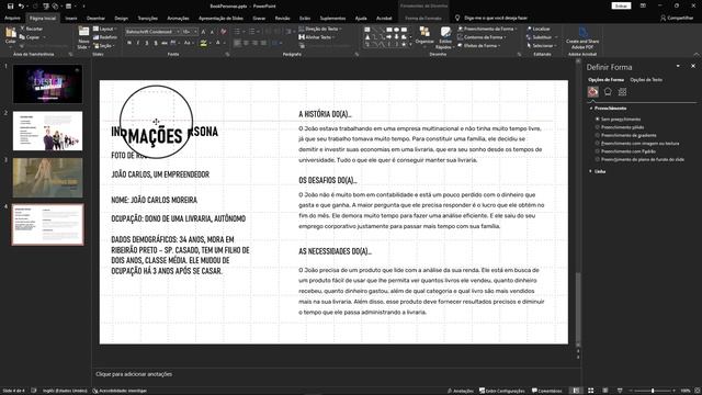 Como fazer slides criativos no PowerPoint com Exemplos de personas UX UI Design?Tutorial PowerPoint смотреть онлайн