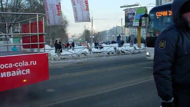 Олимпийский огонь в Перми, 3 января 2014 года смотреть онлайн