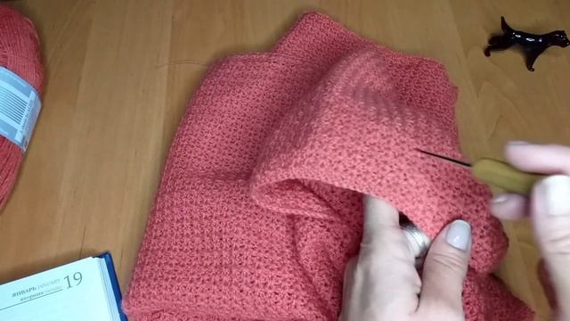 Коралловый джемпер крючком// Реглан сверху крючком//Расчеты