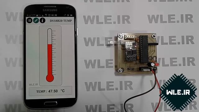 send ds18b20 temp with wi-fi to android смотреть онлайн