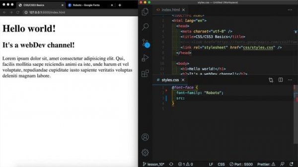 CSS3 #10 Шрифты и текст (CSS Font & Text styles)