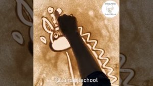 Таймлапс - Жирафик - Рисуем песком