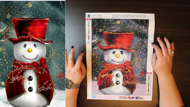 5D Diamond Painting Christmas Snowman Recap & Review [Vlogmas 2020]