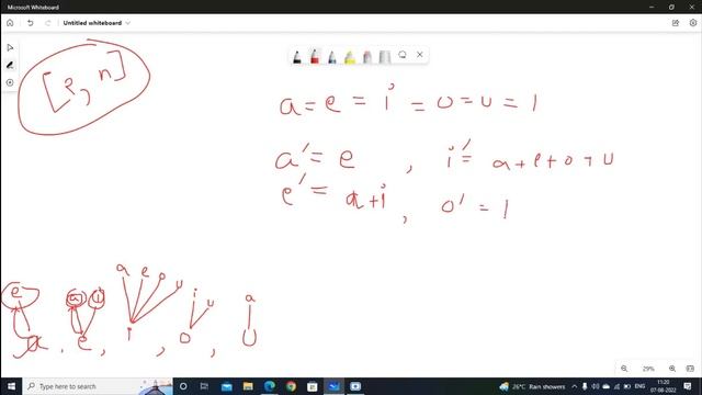 Leetcode 1220. Count Vowels Permutation смотреть онлайн
