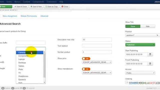 Create Complete Online Store With Joomla - Adding advance products search смотреть онлайн