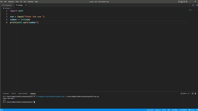 Find & Calculate Square Root Program in Python | Python Program (HINDI) смотреть онлайн