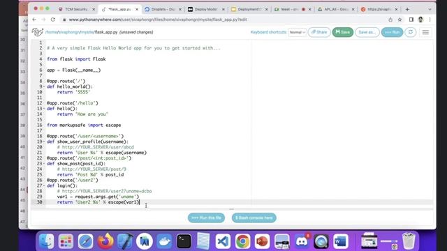 API Flask смотреть онлайн