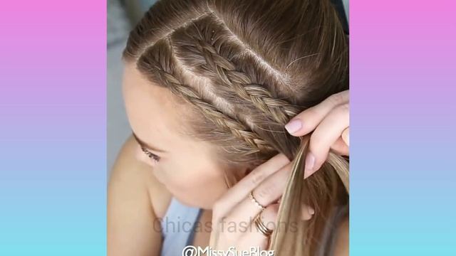 TUTORIAL DE PEINADOS CON TRENZAS (tendencia 2023) chicas fashions смотреть онлайн