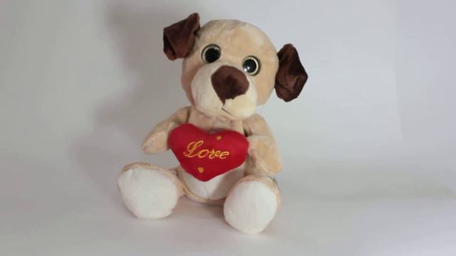 Собачка с сердцем повторюшка 12х20х13см смотреть онлайн