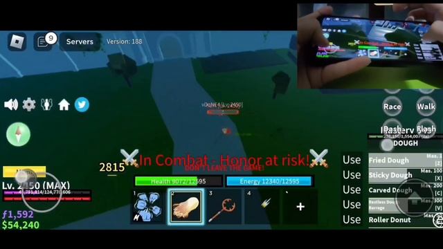 THEY SAY DOUGH V1 IS BAD BUT ITS REALLY OP (HANDCAM) | ROBLOX BLOX FRUIT смотреть онлайн
