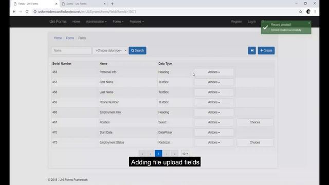 Dynamic Forms Builder, CRUD Submissions, Multiple Files Upload Using ASP.NET MVC w/ SOURCE CODE смотреть онлайн