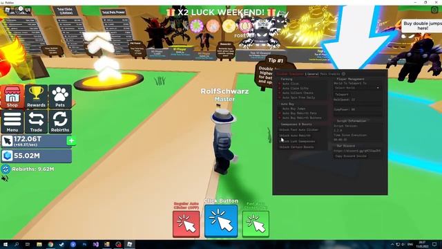 Clicker Simulator Script Free Gamepass AutoBuyEgg | Roblox смотреть онлайн