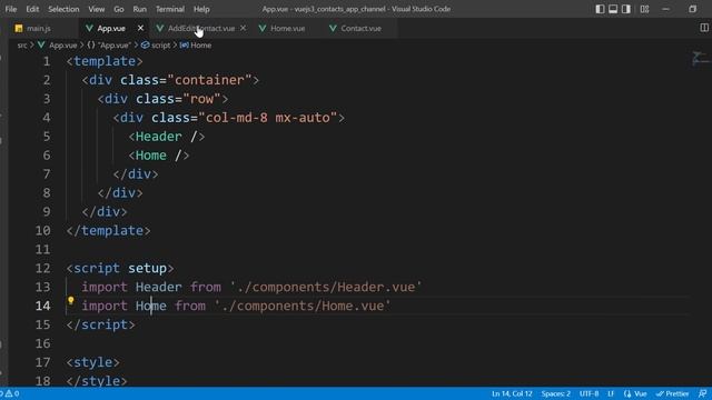 Contacts App With Vuejs 3 Composition API and Pinia Part 4 (Home Component) смотреть онлайн