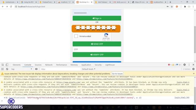 Firebase Authentication Web Login With Email, Google, Facebook, Phone OTP Complete Tutorial Part 5 смотреть онлайн