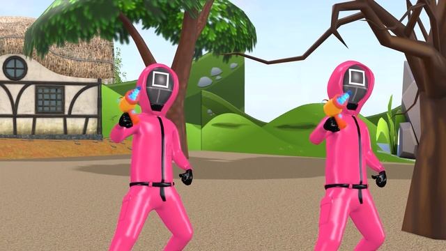 Squid Game (오징어 게임) vs Scary Teacher 3D Miss T and 3 Neighbor with Orange Candy Shape Challenge #20 смотреть онлайн