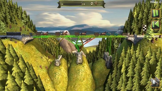 Bridge constructor Medieval Chapter 1 Bridge 2 Solution смотреть онлайн