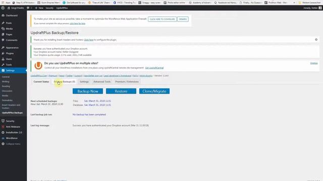 Wordpress Backup Plugin Free - With Updraftplus easy and automated! смотреть онлайн