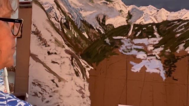 Skiing in La Thuile, the making of the soft pastels painting смотреть онлайн