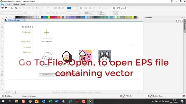How to get Clipart and open EPS file in coreldraw [Corel Draw] смотреть онлайн