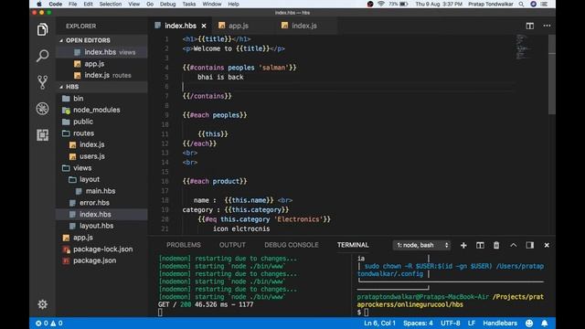Handlebars Tutorial #4 Handlebars helpers смотреть онлайн