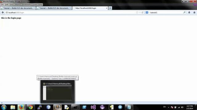 2)Python bottle framework - Run your Application , Hello World , Awesome features ! смотреть онлайн
