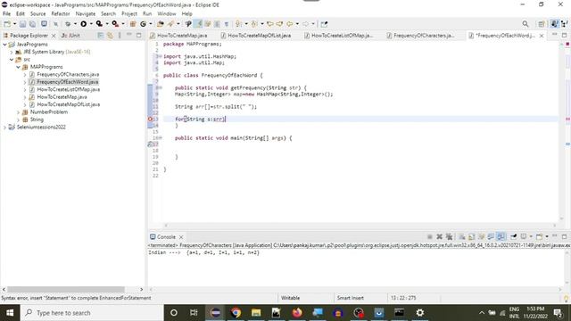 Java Programs:5.Frequency Of Each Word смотреть онлайн