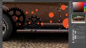 Дизайн авто в фотошоп, Timelaps. Наклейки на машину