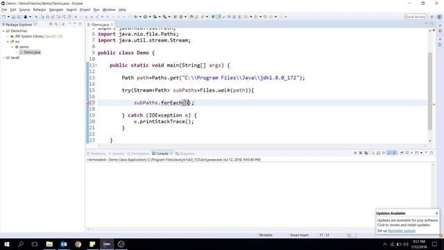 How to List all files in a folder using Java 8 смотреть онлайн