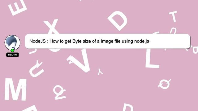 NodeJS : How to get Byte size of a image file using node.js смотреть онлайн