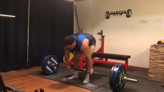 Marty’s gym: 245 kg (540.2) pounds 1 rep raw deadlift! смотреть онлайн