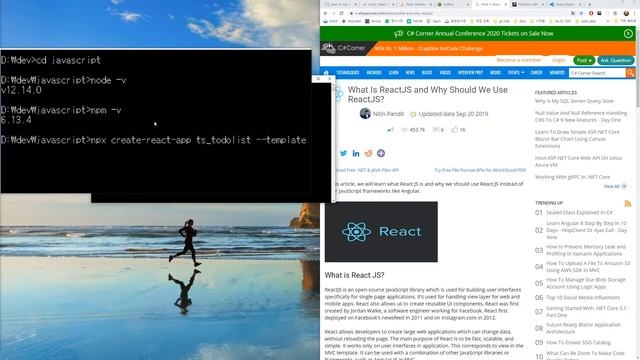 [리액트 프로젝트 - 2] 0. 기본 개념 / 설치 (create-react-app –template typescript) смотреть онлайн