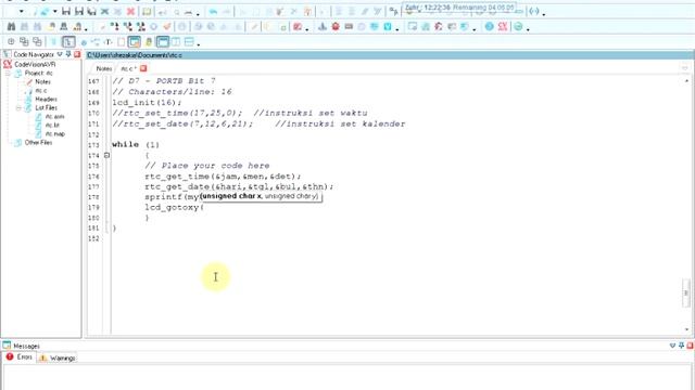 Interface MCU Atmel AVR dengan Modul Real Time Clock (RTC) смотреть онлайн