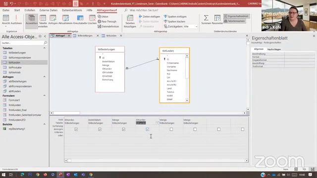 Indra Kohl Live - Kundendatenbank in Access - Auswahlabfragen filtern - Teil 8 - carinko.com смотреть онлайн
