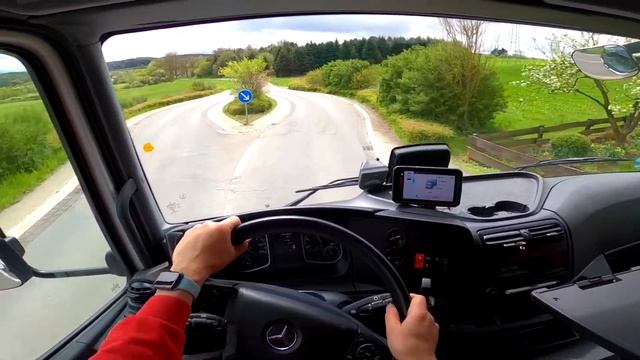 Mercedes Atego 1524 POV LKW Countryside Road Drive by AutoSter смотреть онлайн