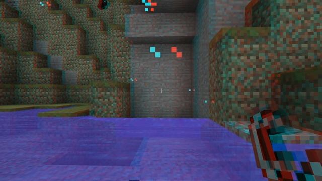 Тест 3D Anaglyph в Minecraft. смотреть онлайн