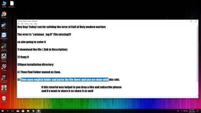 Call Of Duty MW3 ||Common_mp.ff|| Error Fix 100% working смотреть онлайн