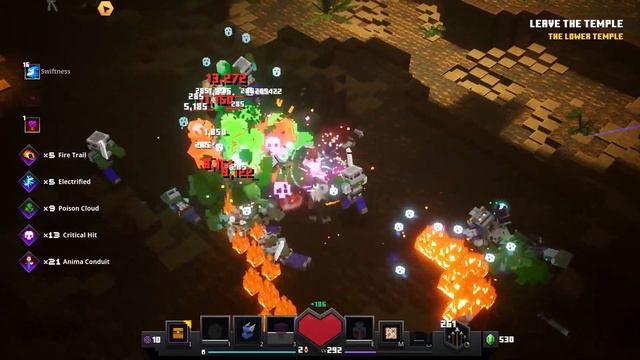 Unpopular Armor Build: Fire Trail + Electrified + Burning Enchantments | Minecraft Dungeons смотреть онлайн