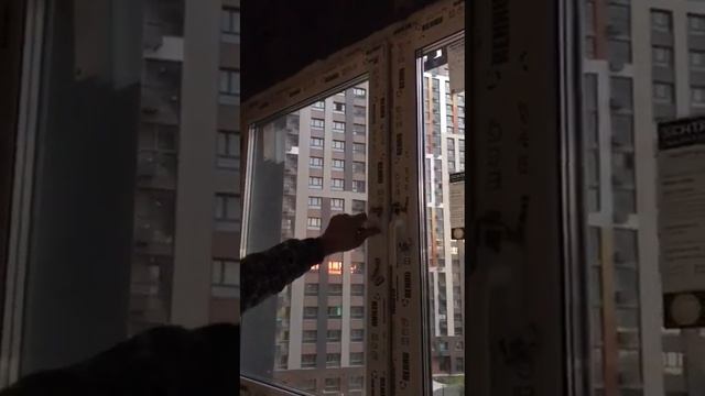 Теплое остекление балкона и французская дверь. ЖК Одинград, ул. Клубничное Поле. смотреть онлайн