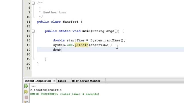 Java Tutorial for Beginner - System.nanoTime() method in Java смотреть онлайн
